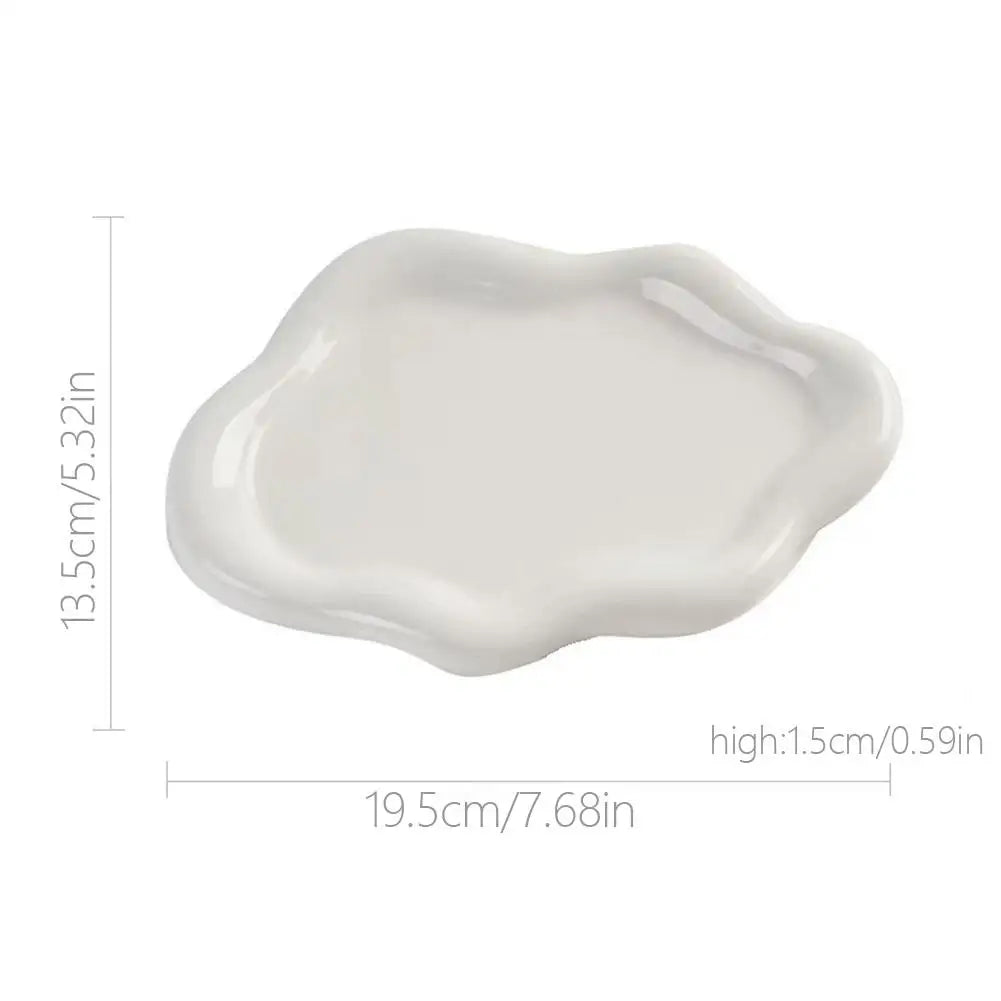 Mid-Century Design Schmuckschale „Liquid“ – Organisches Dekotablett in Silber