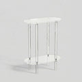 Mid-Century Acryl Beistelltisch „Crystal“ – Transparenter Design-Organizer & Nachttisch