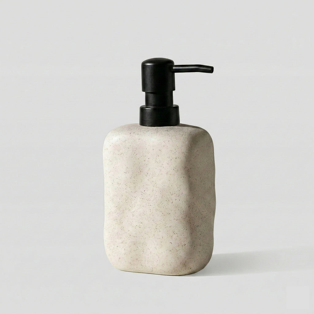 Wabi-Sabi Keramik – Minimalistischer Seifen- & Lotionspender