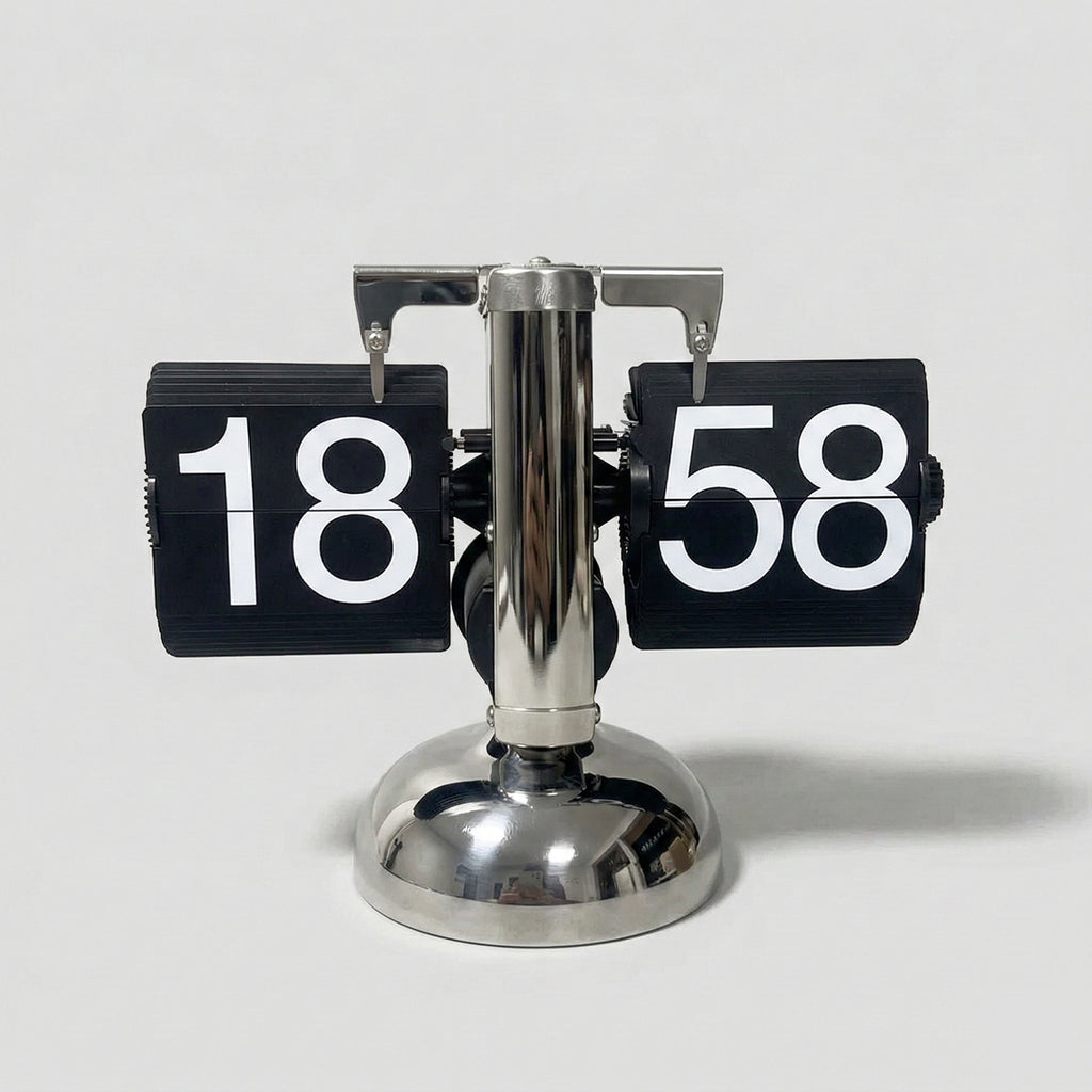 Flip Clock Vintage – Mechanische Retro Klappzahluhr
